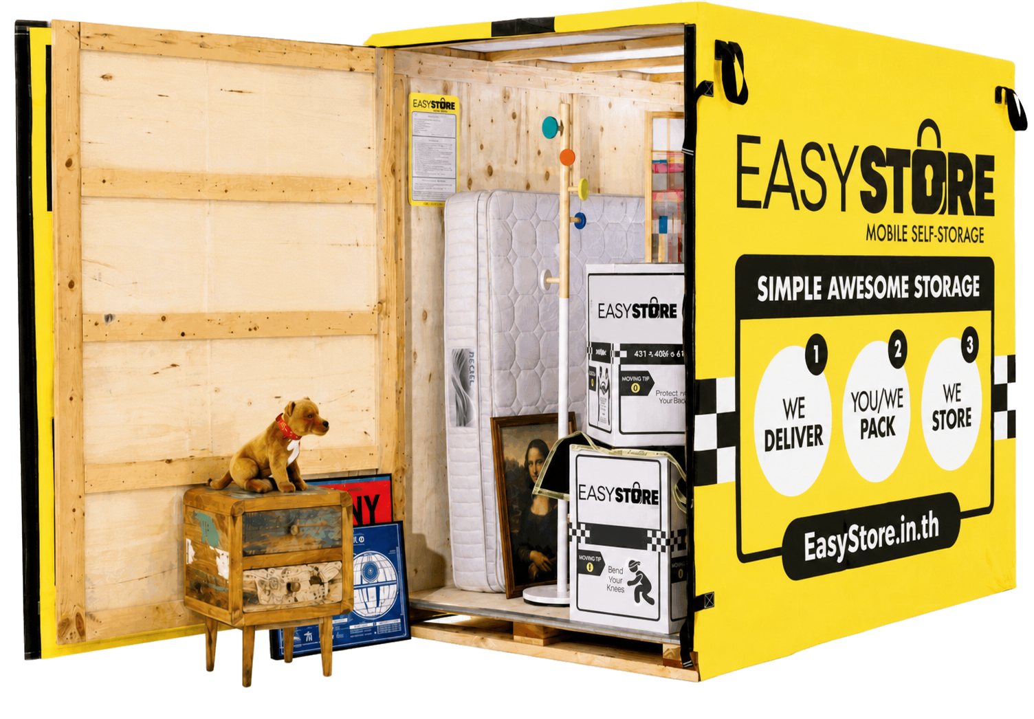 EasyStore mobile storage box delivered in Pratumnak